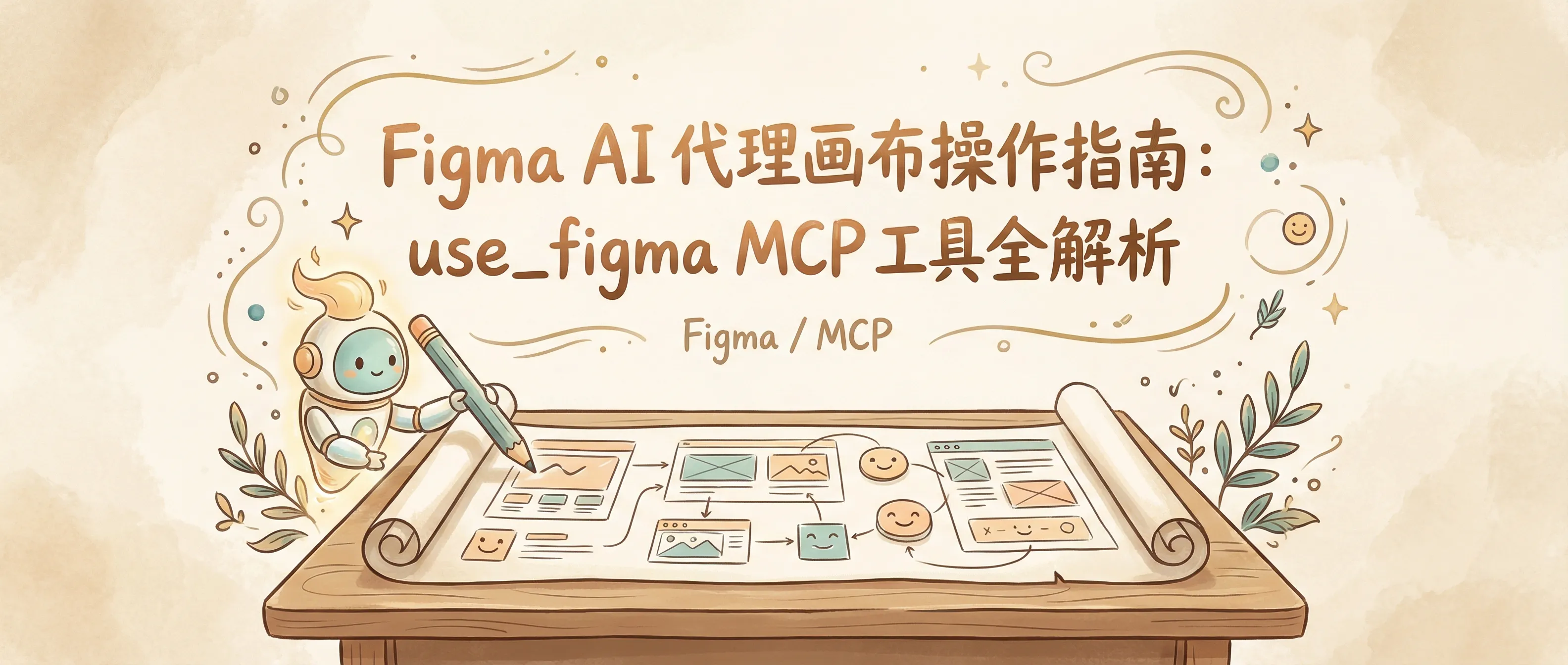 Figma AI 代理画布操作指南：use_figma MCP 工具全解析 封面图