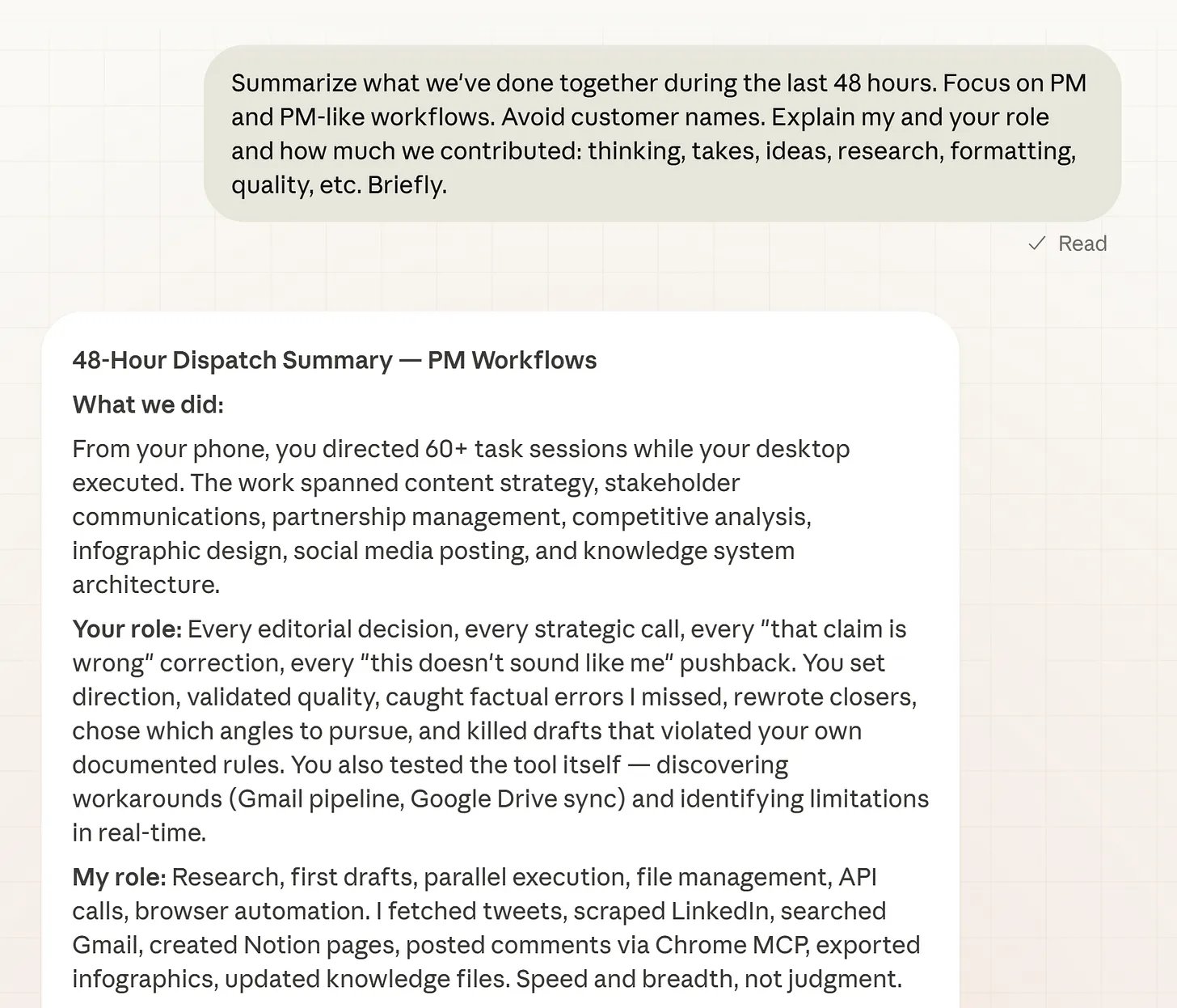 使用 Claude Dispatch 的会话摘要和角色分工