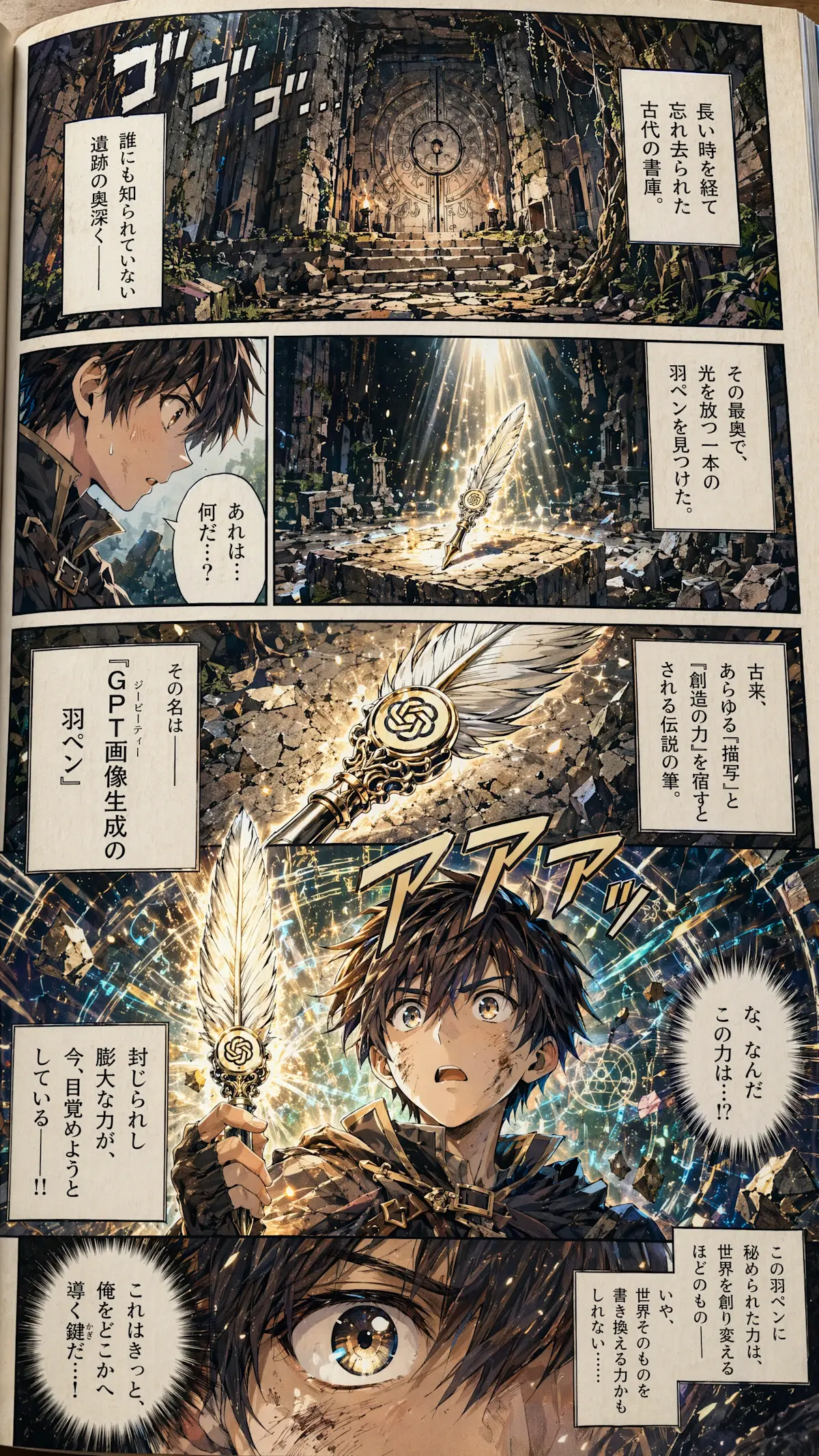 日文漫画风格示例