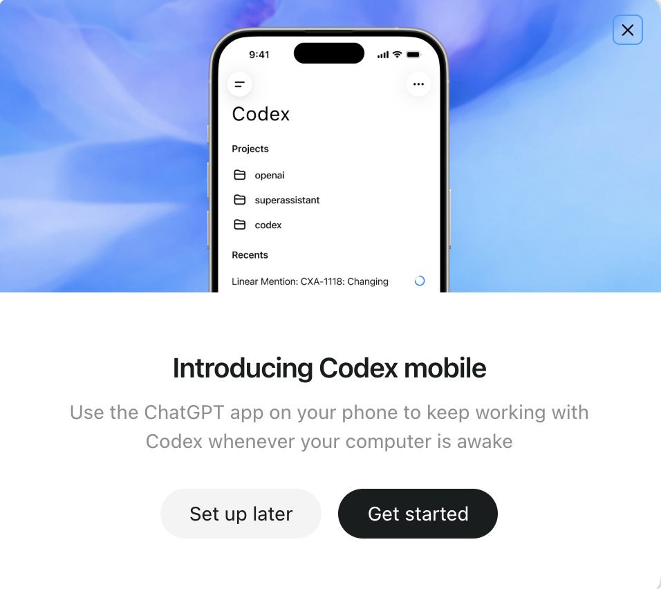 Mac 端 Codex mobile 介绍