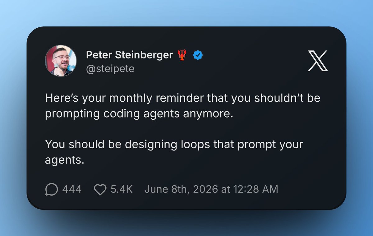 Peter Steinberger 的推文截图