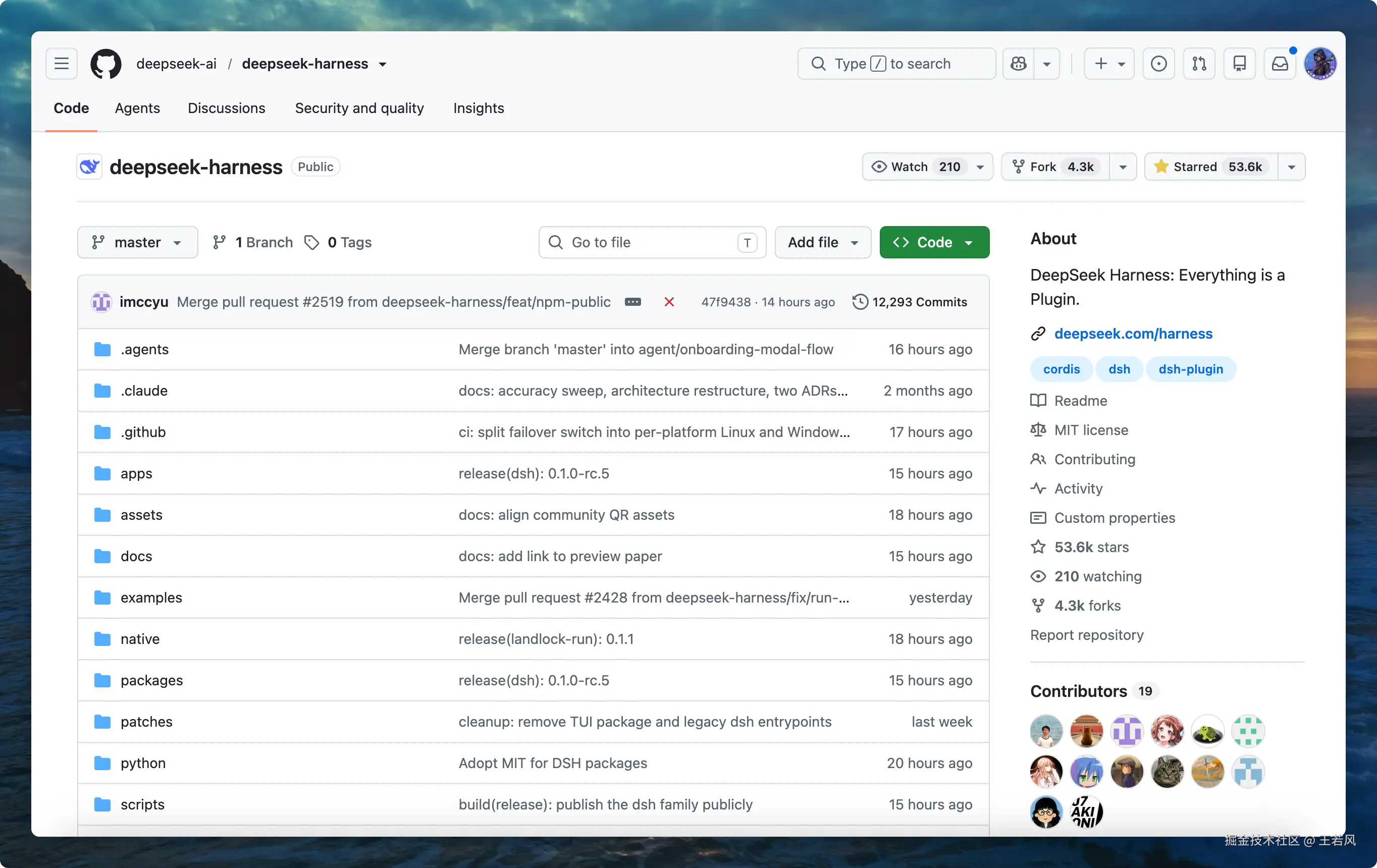 deepseek-harness 仓库 README