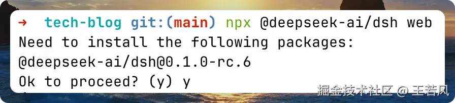 npx 安装确认