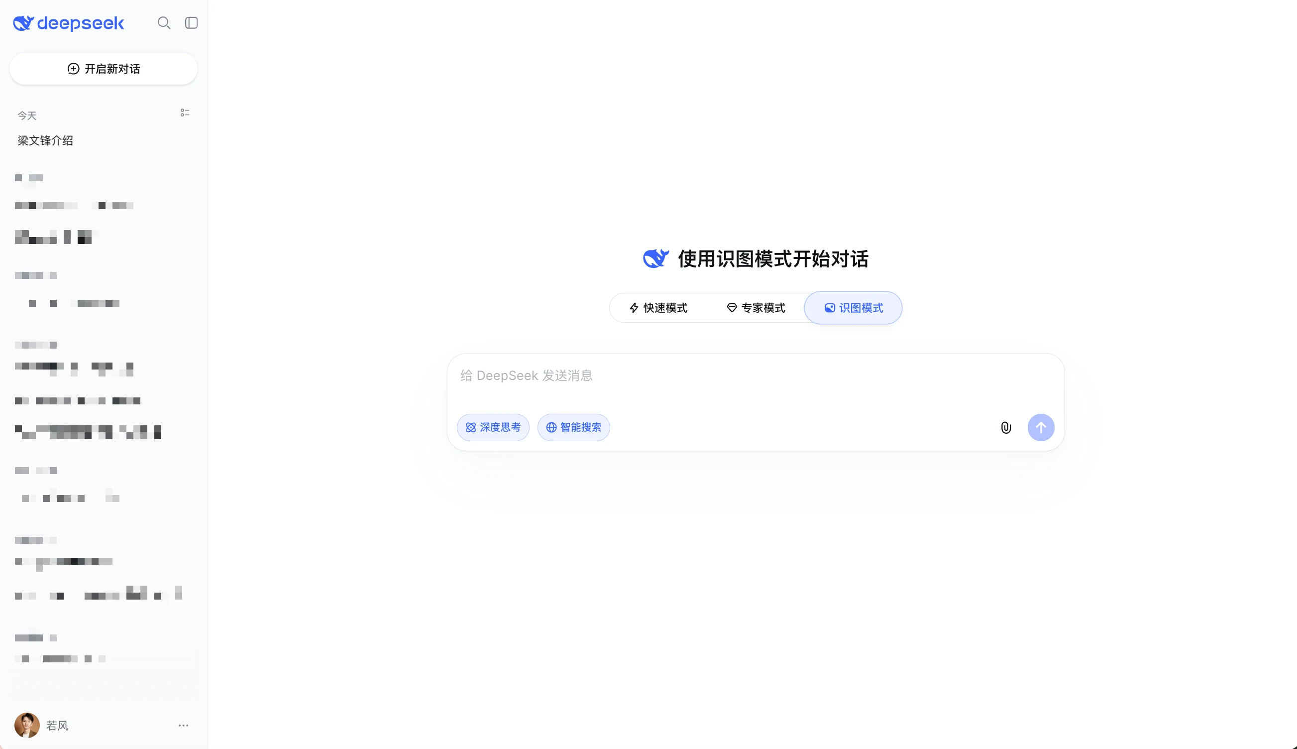 DeepSeek 官方 Chat 入口中的识图模式