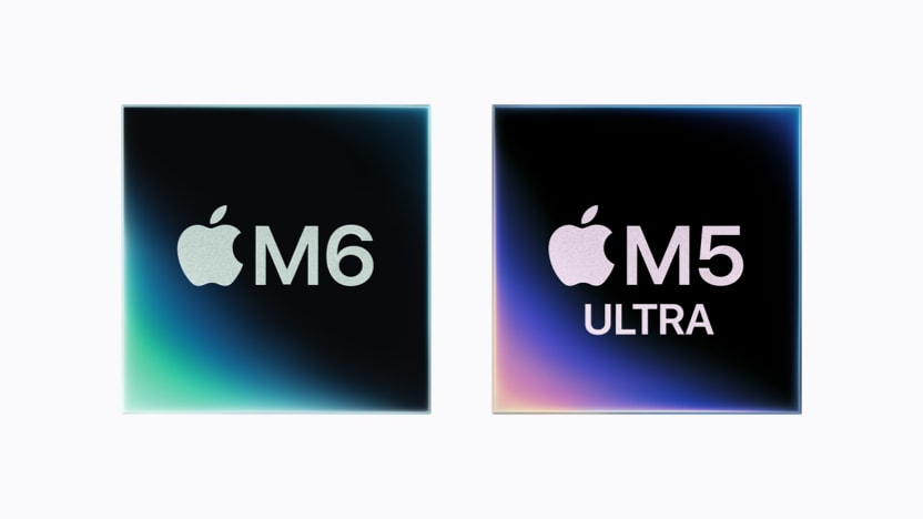 Apple M6 芯片与 M5 Ultra 芯片标识