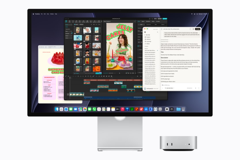 Mac mini 连接运行 Perplexity 的显示器