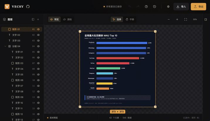 拖拽导入与快捷键导出演示