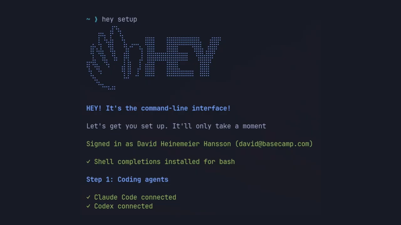 HEY CLI 在终端中连接 Claude Code 和 Codex 等 Coding Agent